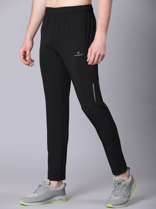 Regular fit sports track pants for men