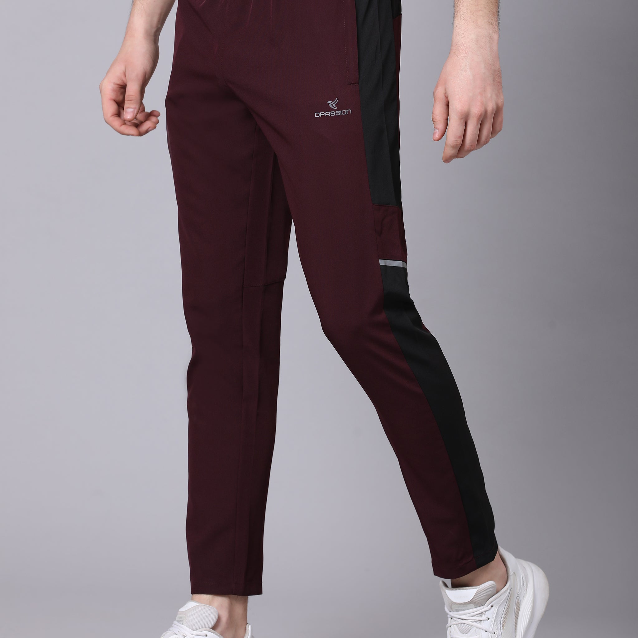 Regular fit sports track pants for men