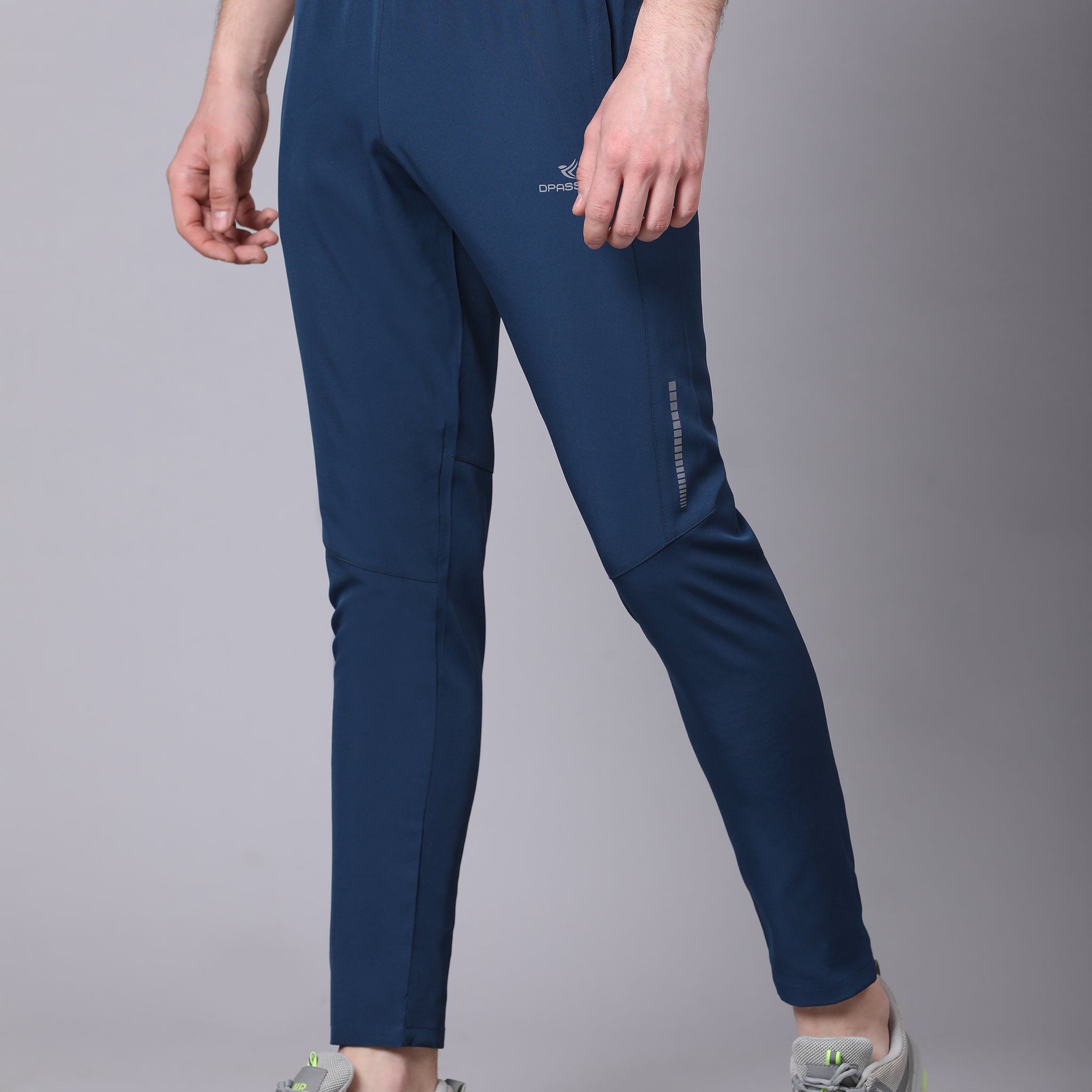 Regular fit sports track pants for men