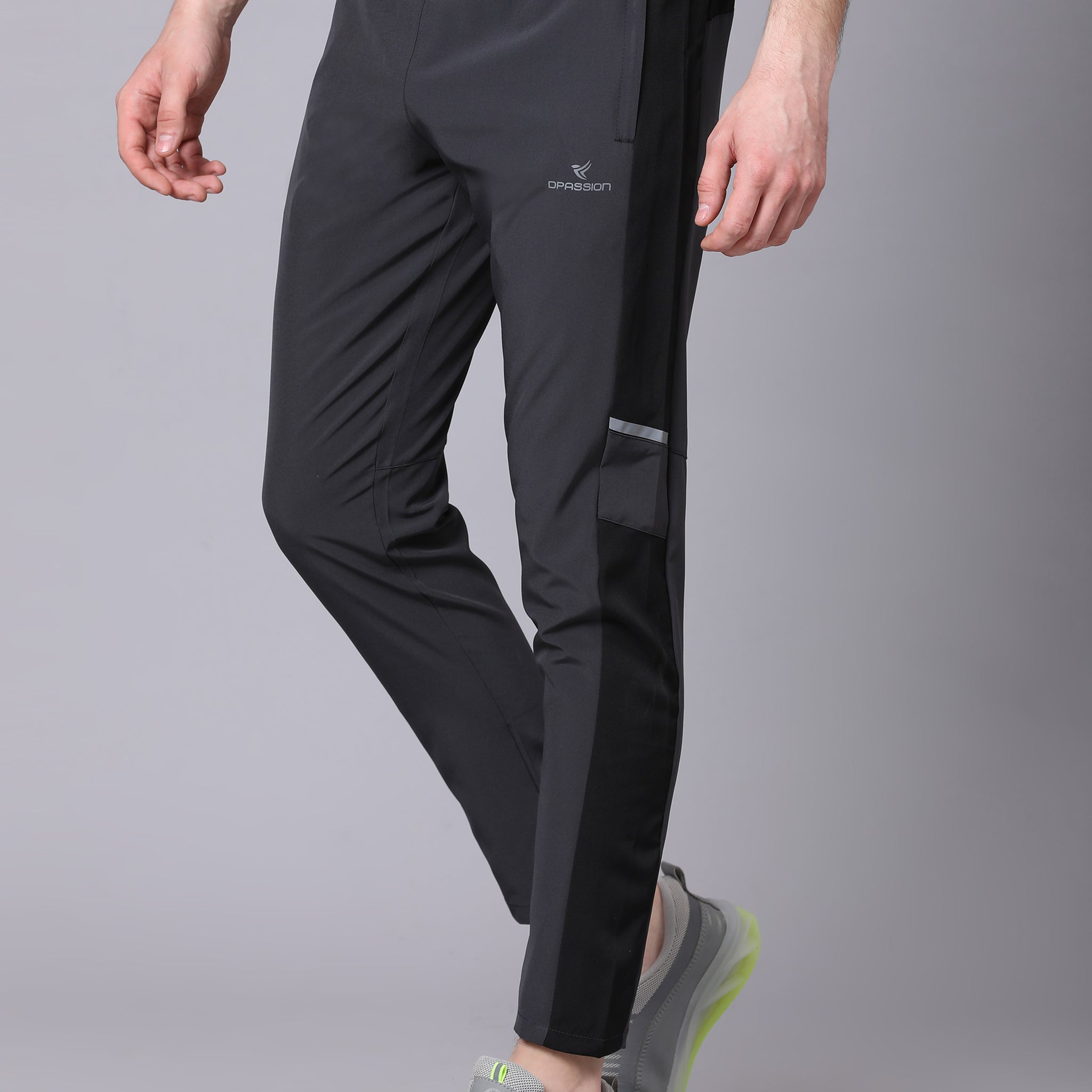 Regular fit sports track pants for men