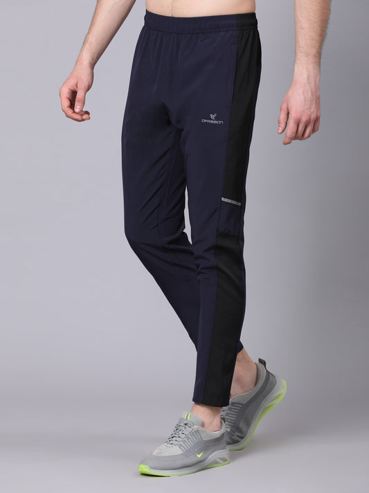 Regular fit sports track pants for men