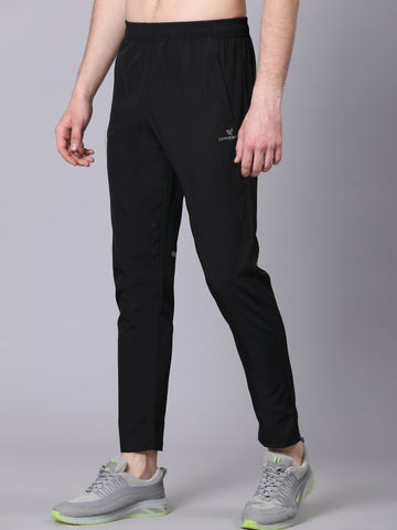 Regular fit sports track pants for men