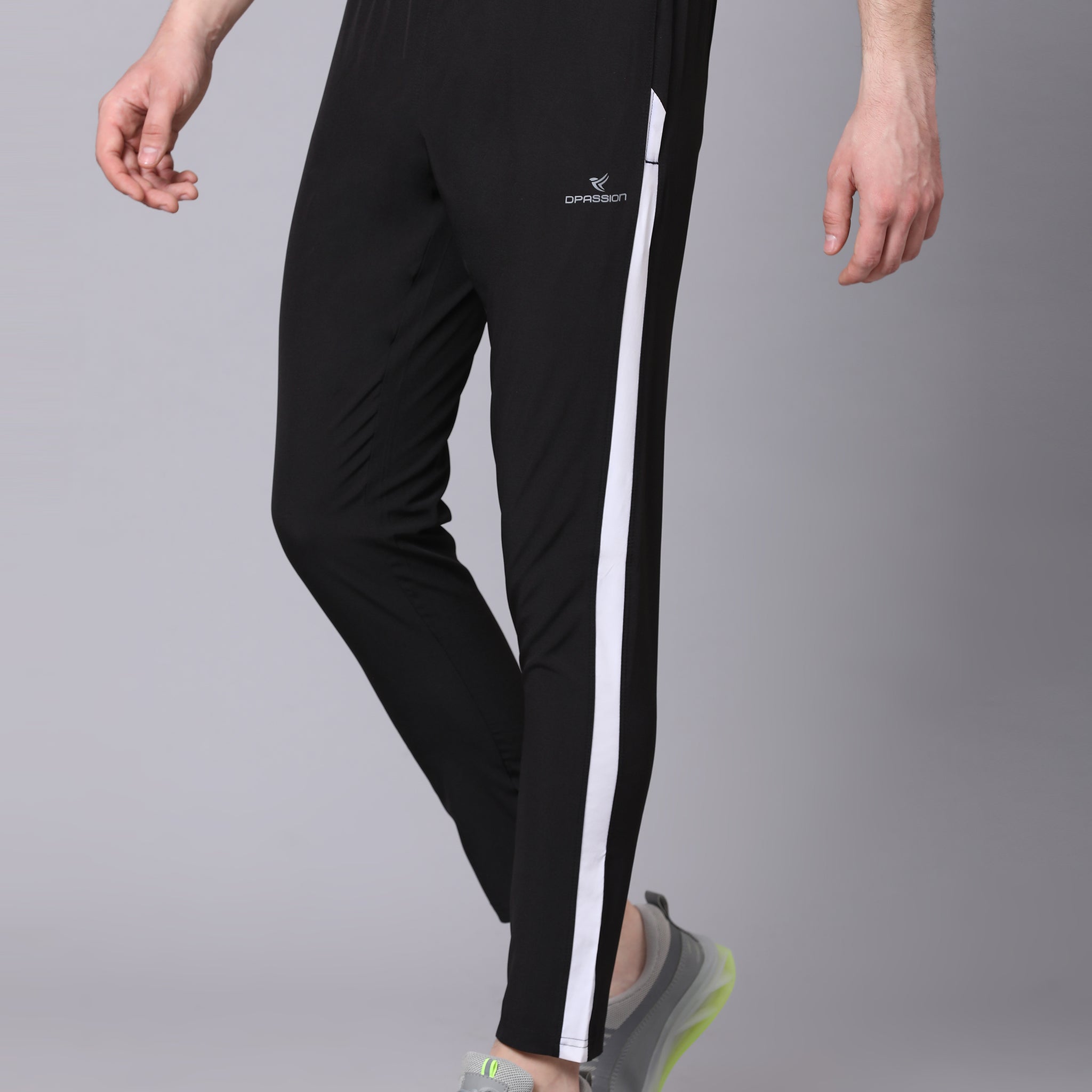 Regular fit sports track pants for men