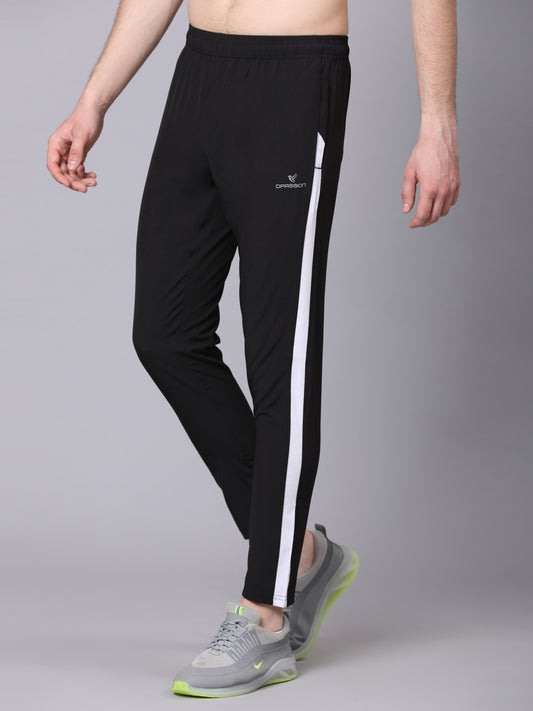 Regular fit sports track pants for men