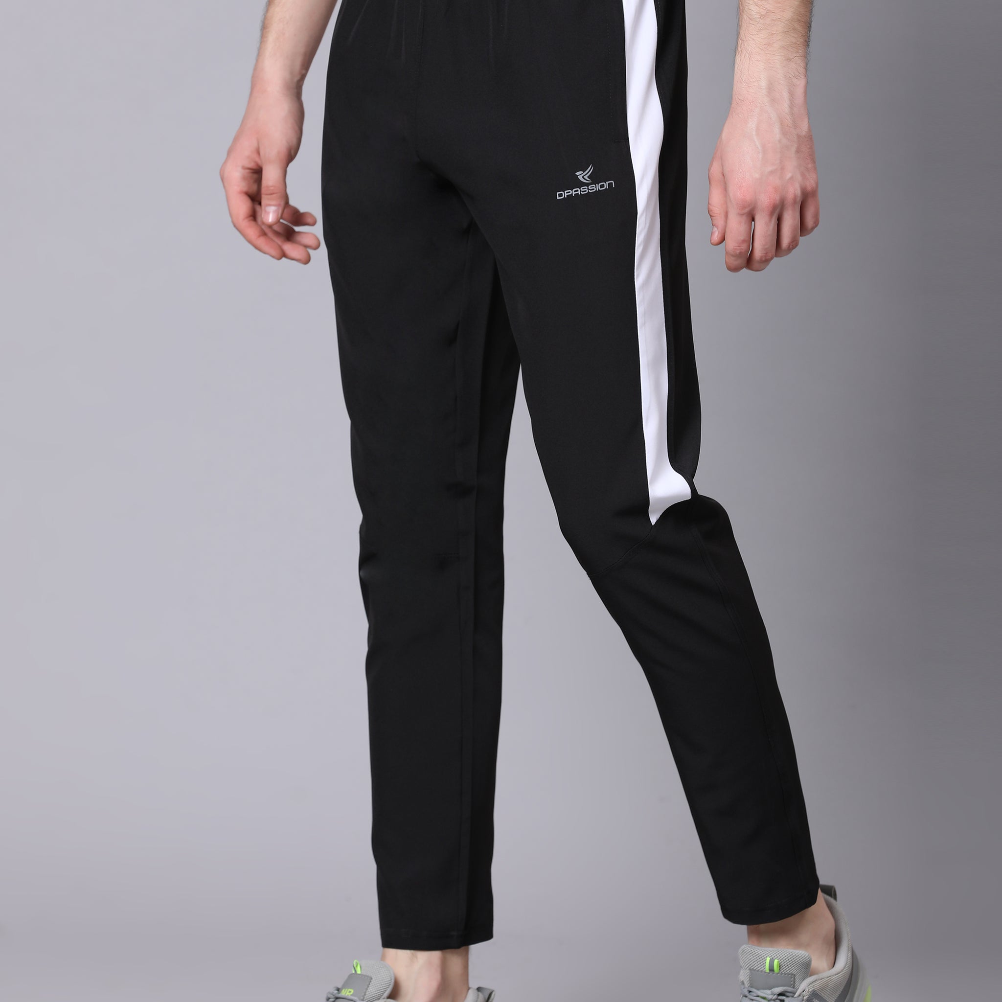 Regular fit sports track pants for men