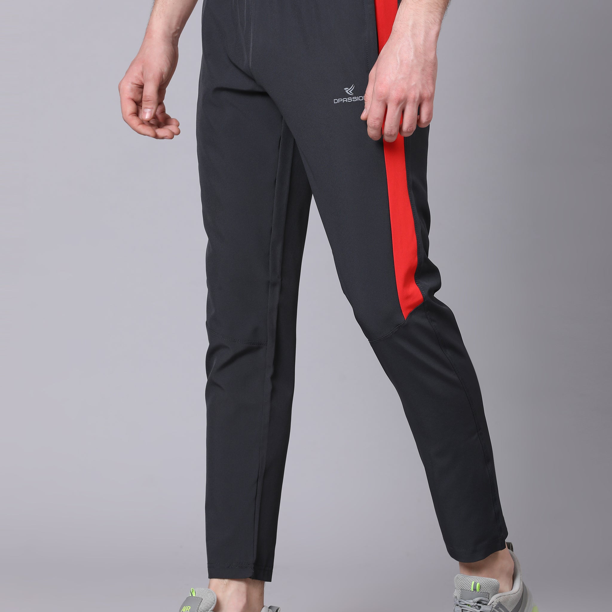 Regular fit sports track pants for men