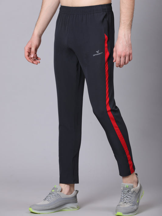 Regular fit sports track pants for men