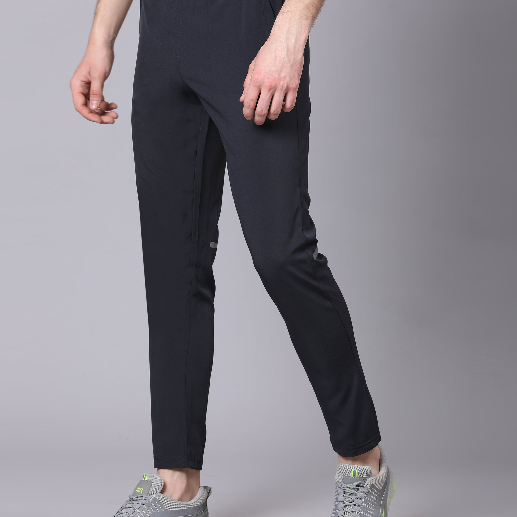Regular fit sports track pants for men