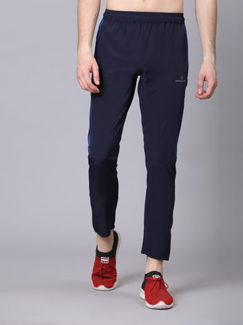 Regular fit sports track pants for men