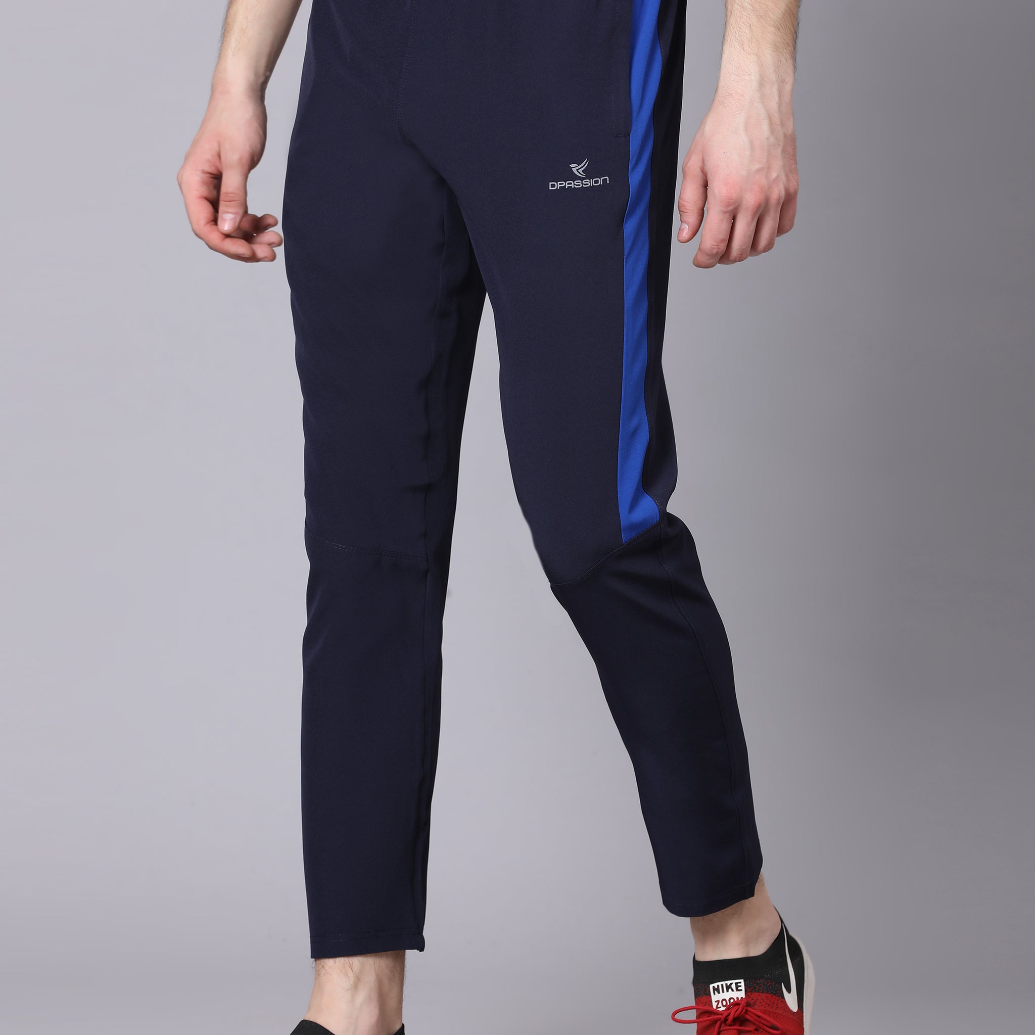 Regular fit sports track pants for men