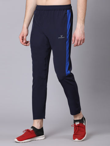 Regular fit sports track pants for men