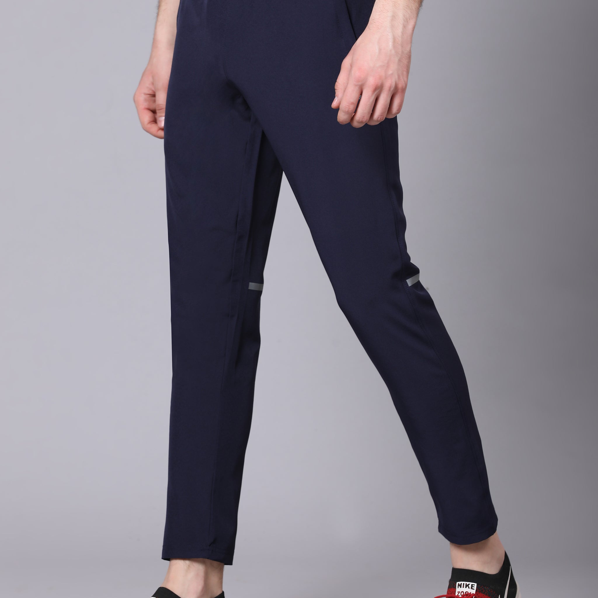 Regular fit sports track pants for men
