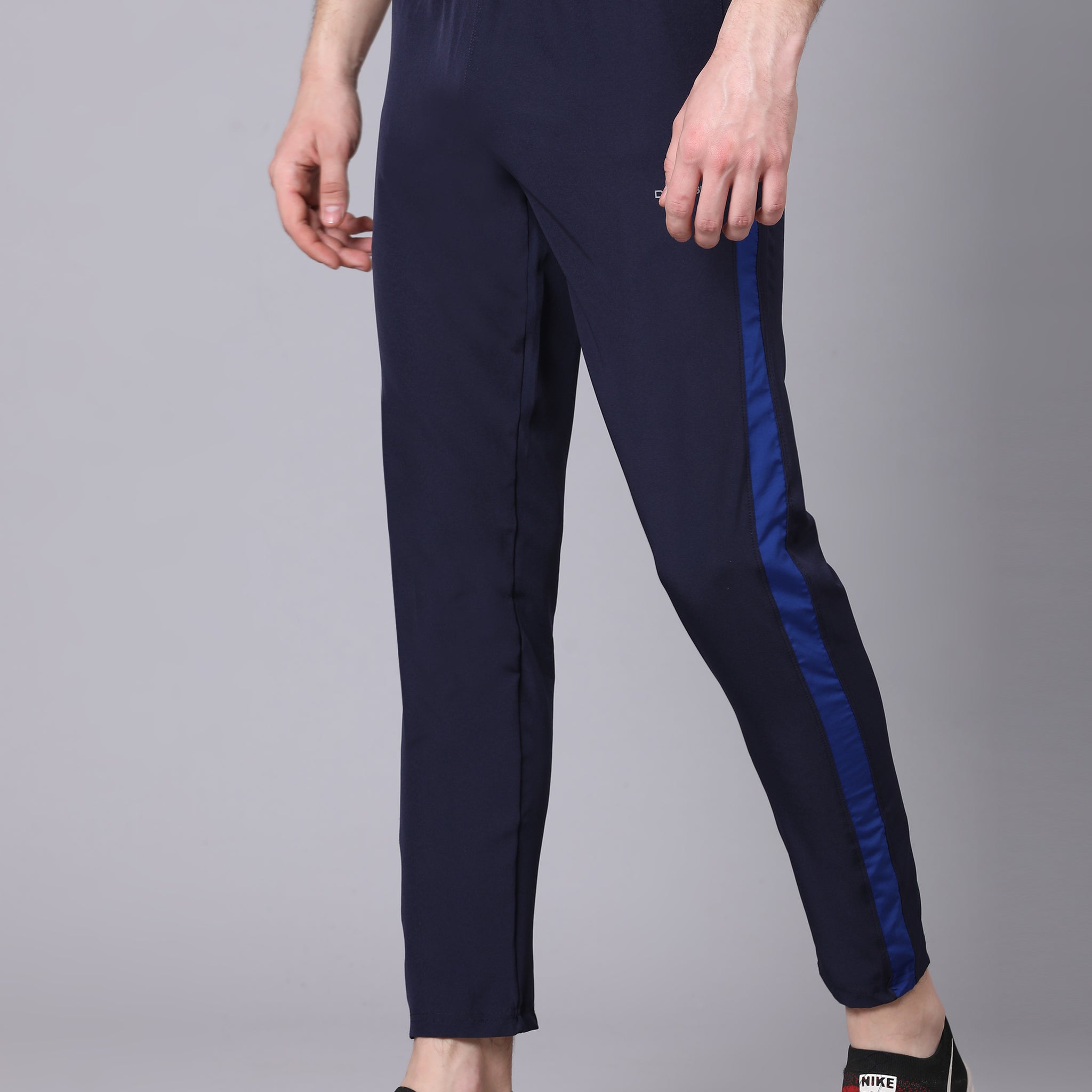 Regular fit sports track pants for men