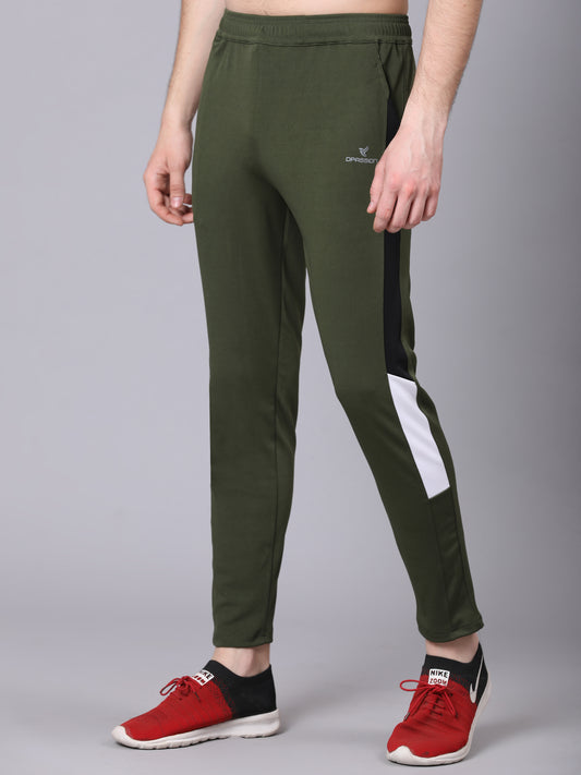 Regular fit sports track pants for men