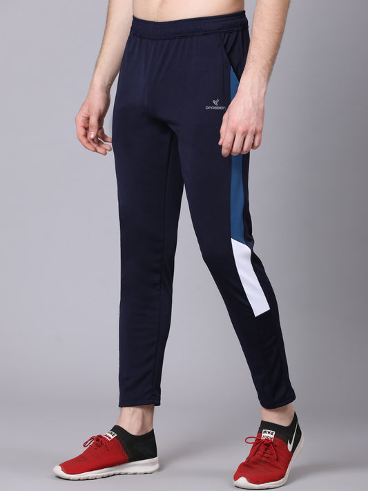 Regular fit sports track pants for men