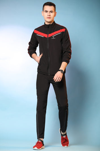 Regular fit sports track pants for men