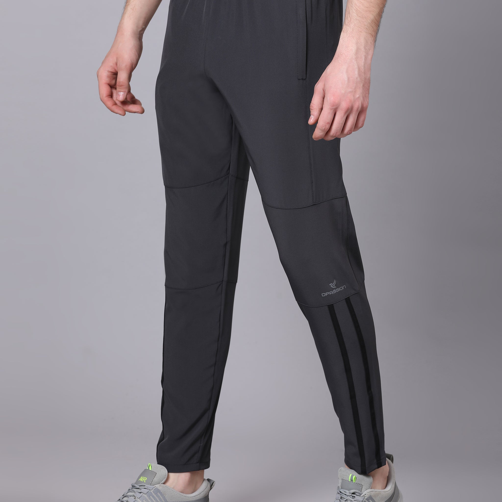 Regular fit sports track pants for men