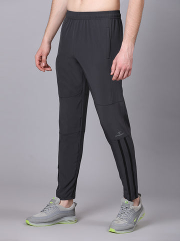 Regular fit sports track pants for men