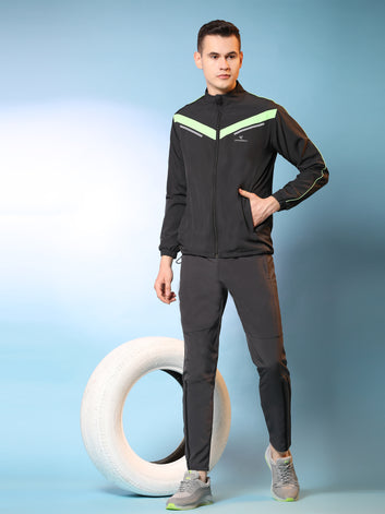 Regular fit sports track pants for men