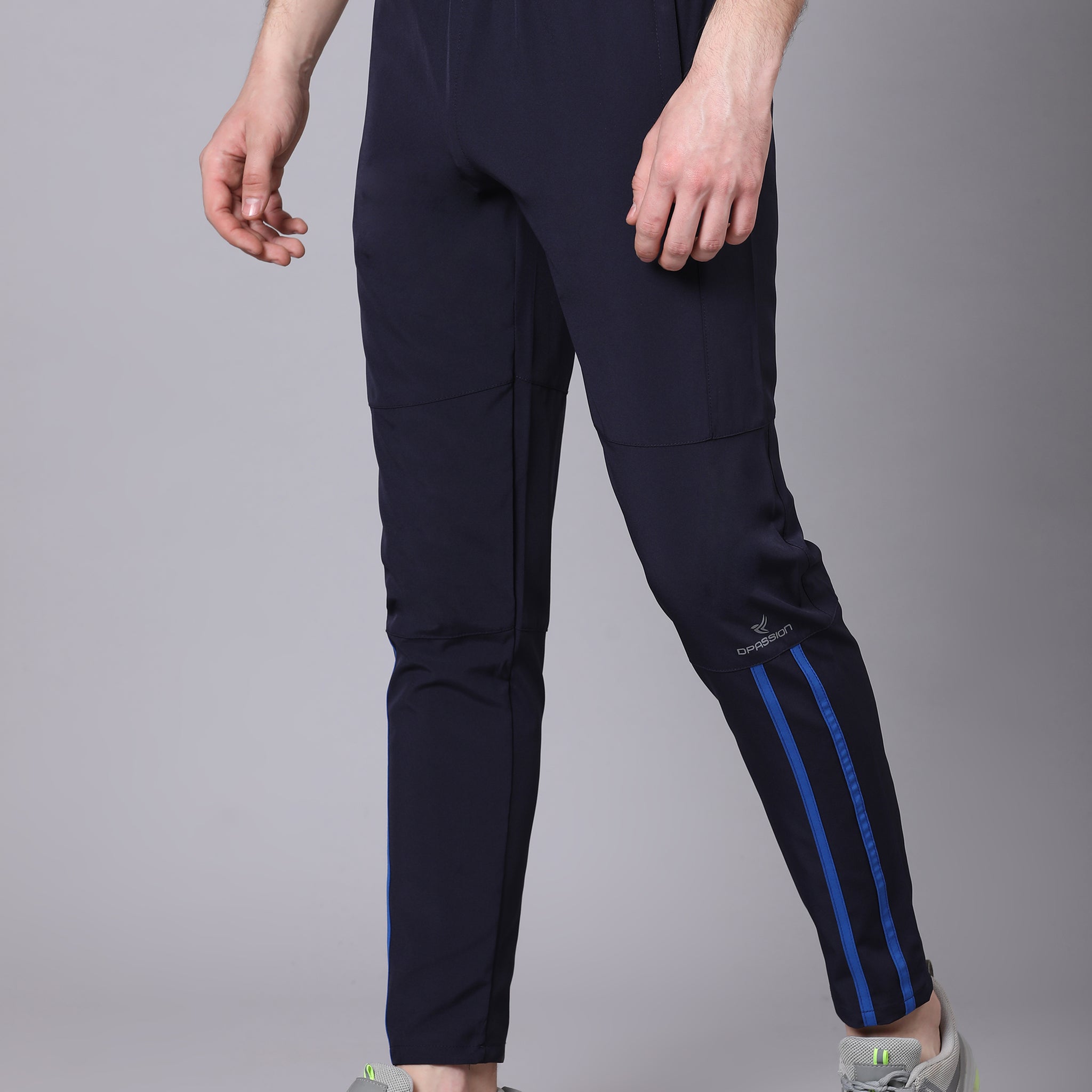 Regular fit sports track pants for men