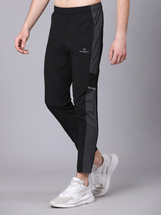 Regular fit sports track pants for men