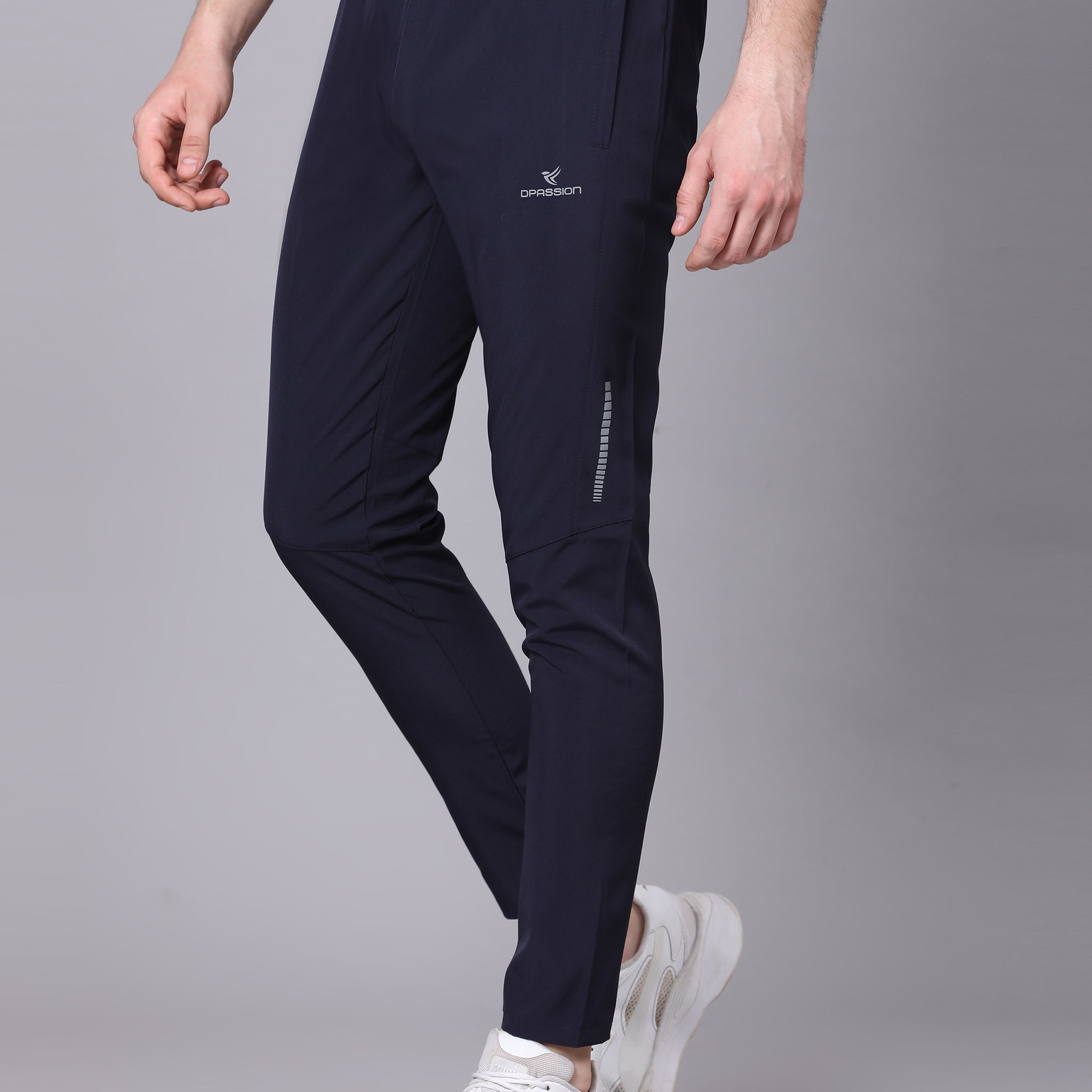 Regular fit sports track pants for men