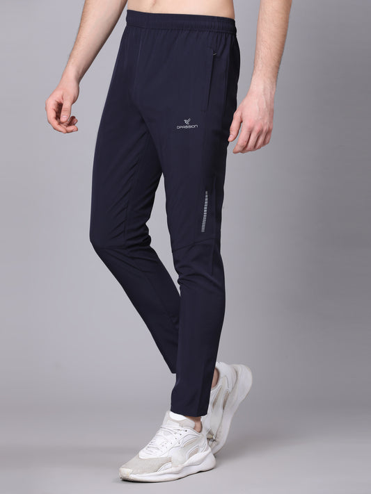 Regular fit sports track pants for men