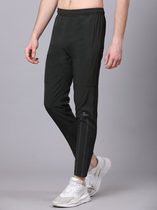 Regular fit sports track pants for men