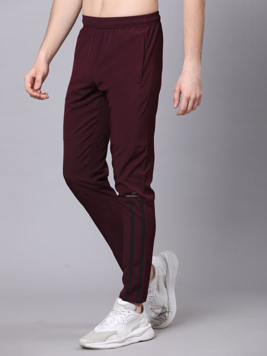 Regular fit sports track pants for men