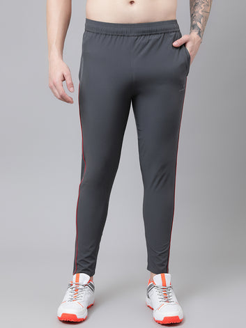 Regular fit sports track pants for men