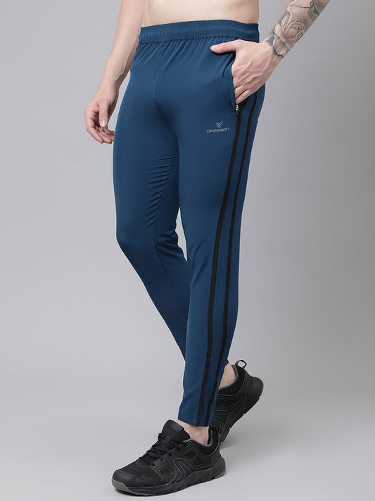 Regular fit sports track pants for men