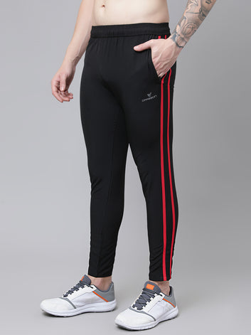 Regular fit sports track pants for men