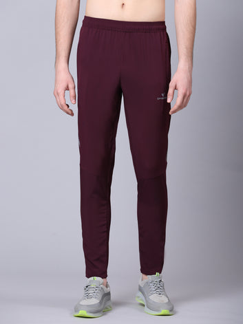 Regular fit sports track pants for men