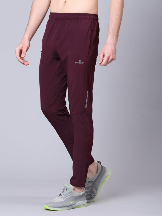 Regular fit sports track pants for men