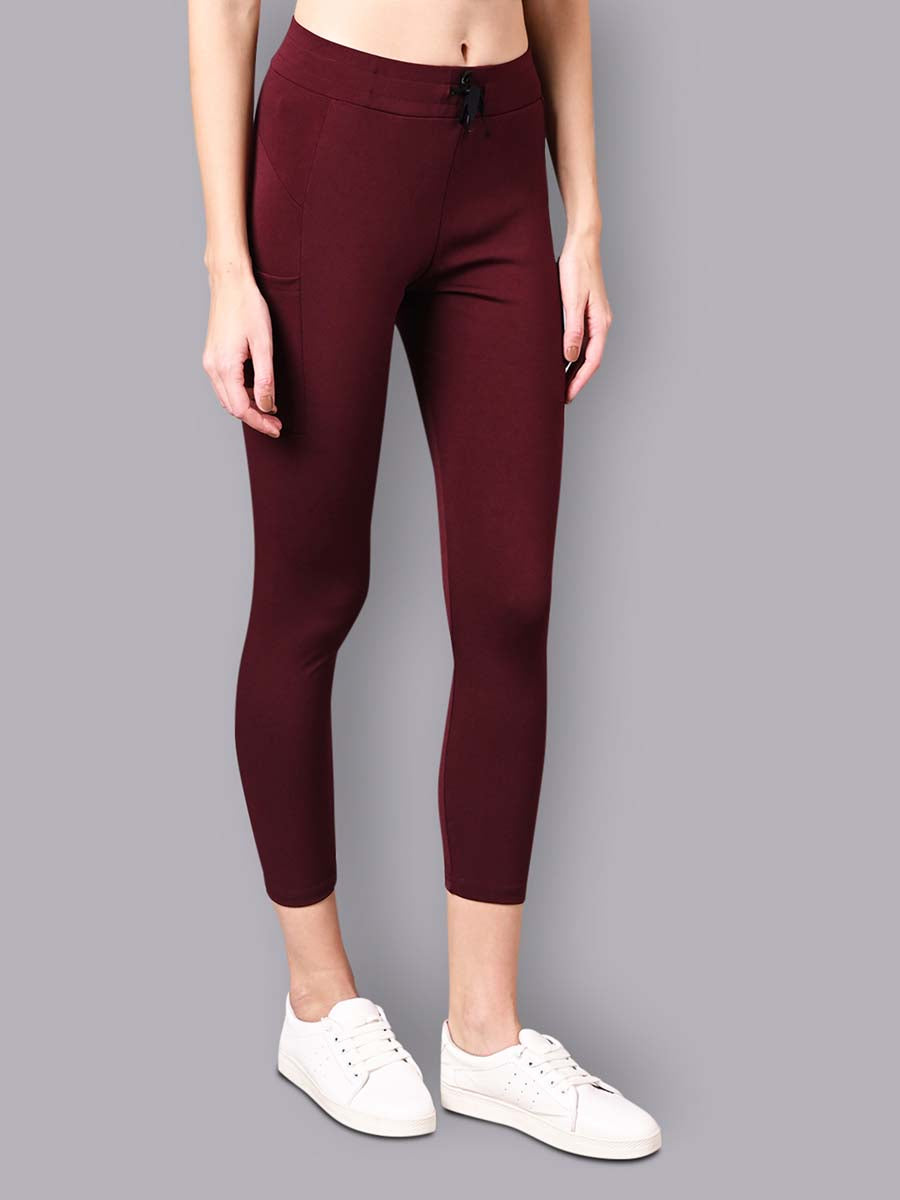 Buy Yoonoy Polyester High Waist Stretchable Woman's Treggings Regular  Jeggings for Gym,Yoga & Homewear (Grey) Online at Best Prices in India -  JioMart.