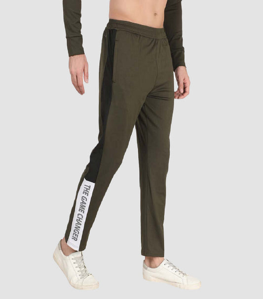 Regular fit sports track pants for men