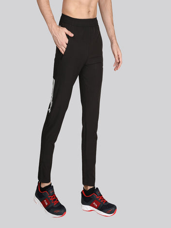 Regular fit sports track pants for men